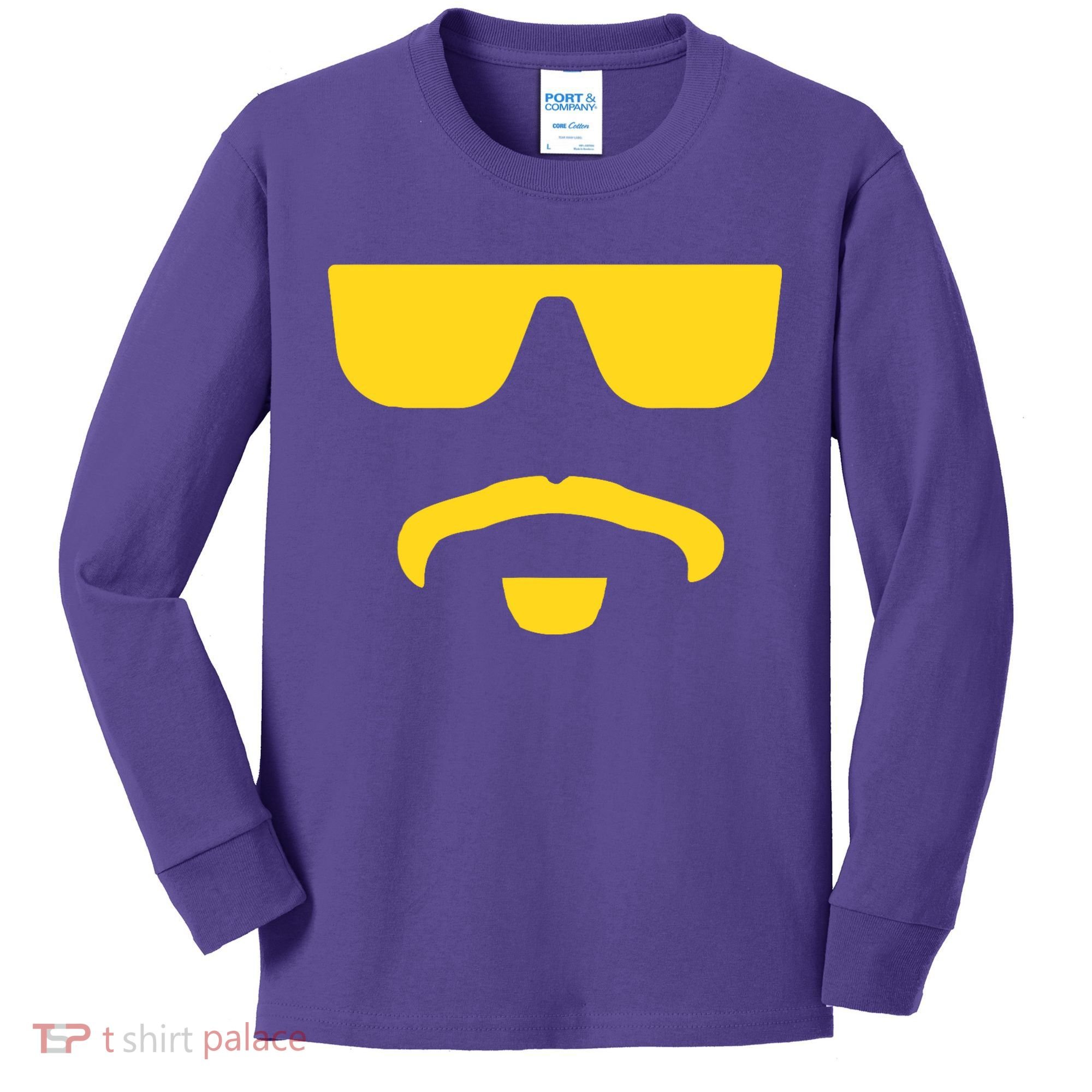 Travinski Funny Sunglasses And Goatee Meme Louisiana Kids Long Sleeve Shirt