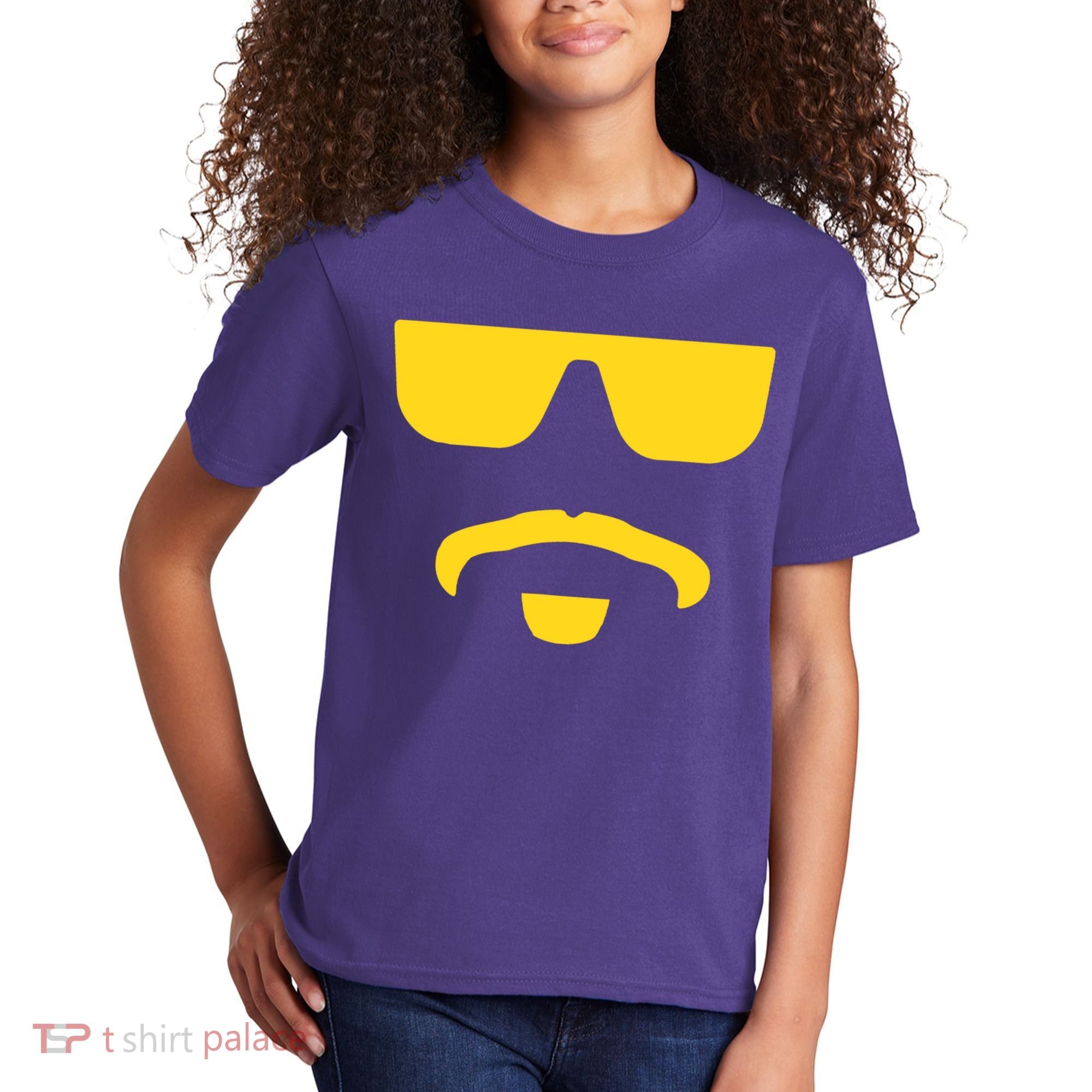 Travinski Funny Sunglasses And Goatee Meme Louisiana Kids T-Shirt
