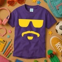Travinski Funny Sunglasses And Goatee Meme Louisiana Kids T-Shirt thumb 3