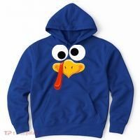Turkey Face Thanksgiving Costume Family Outfits Matching Fun Hoodie thumb 0