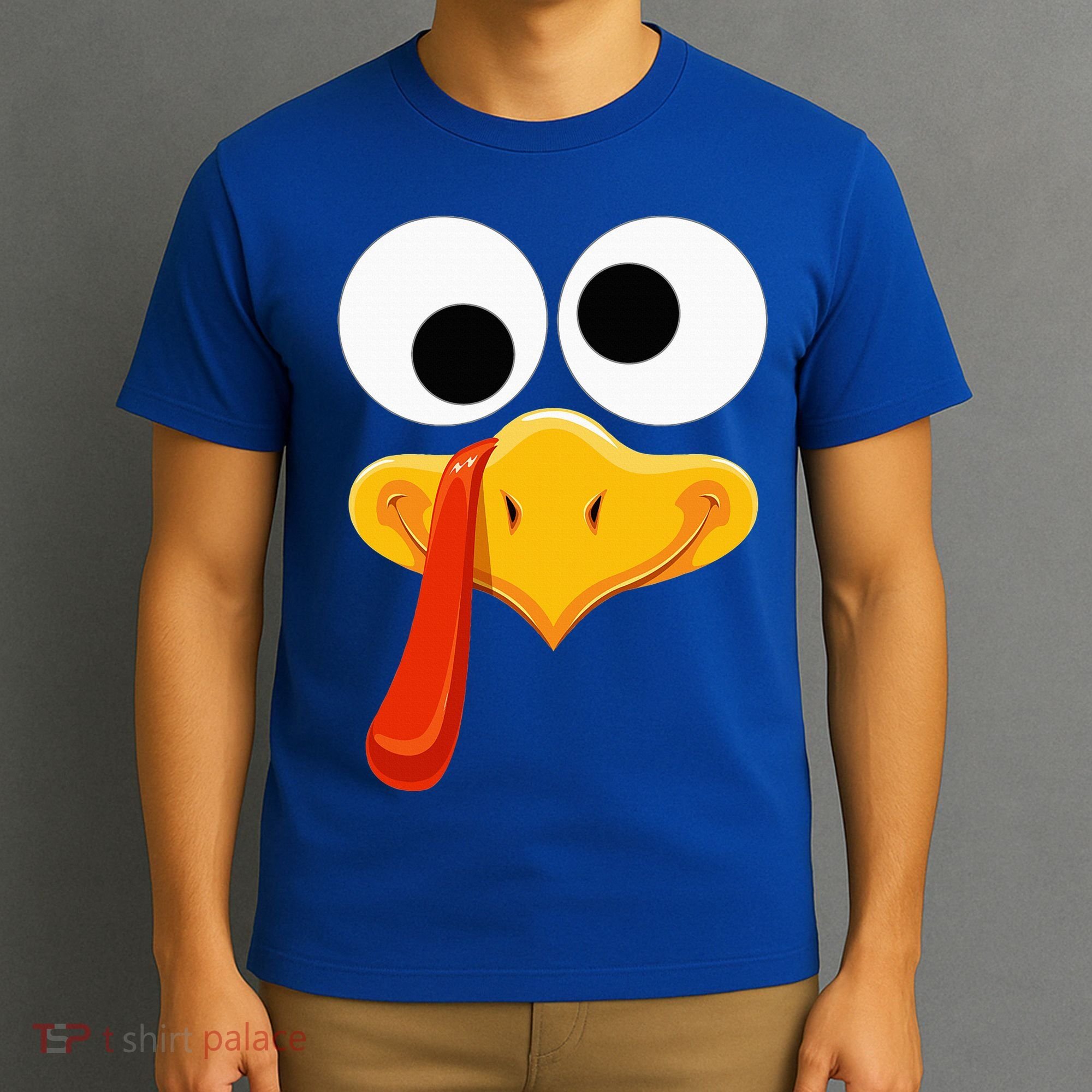 Turkey Face Thanksgiving Costume Family Outfits Matching Fun T-Shirt