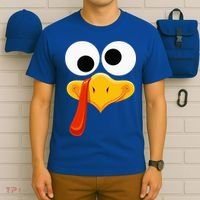 Turkey Face Thanksgiving Costume Family Outfits Matching Fun T-Shirt thumb 6