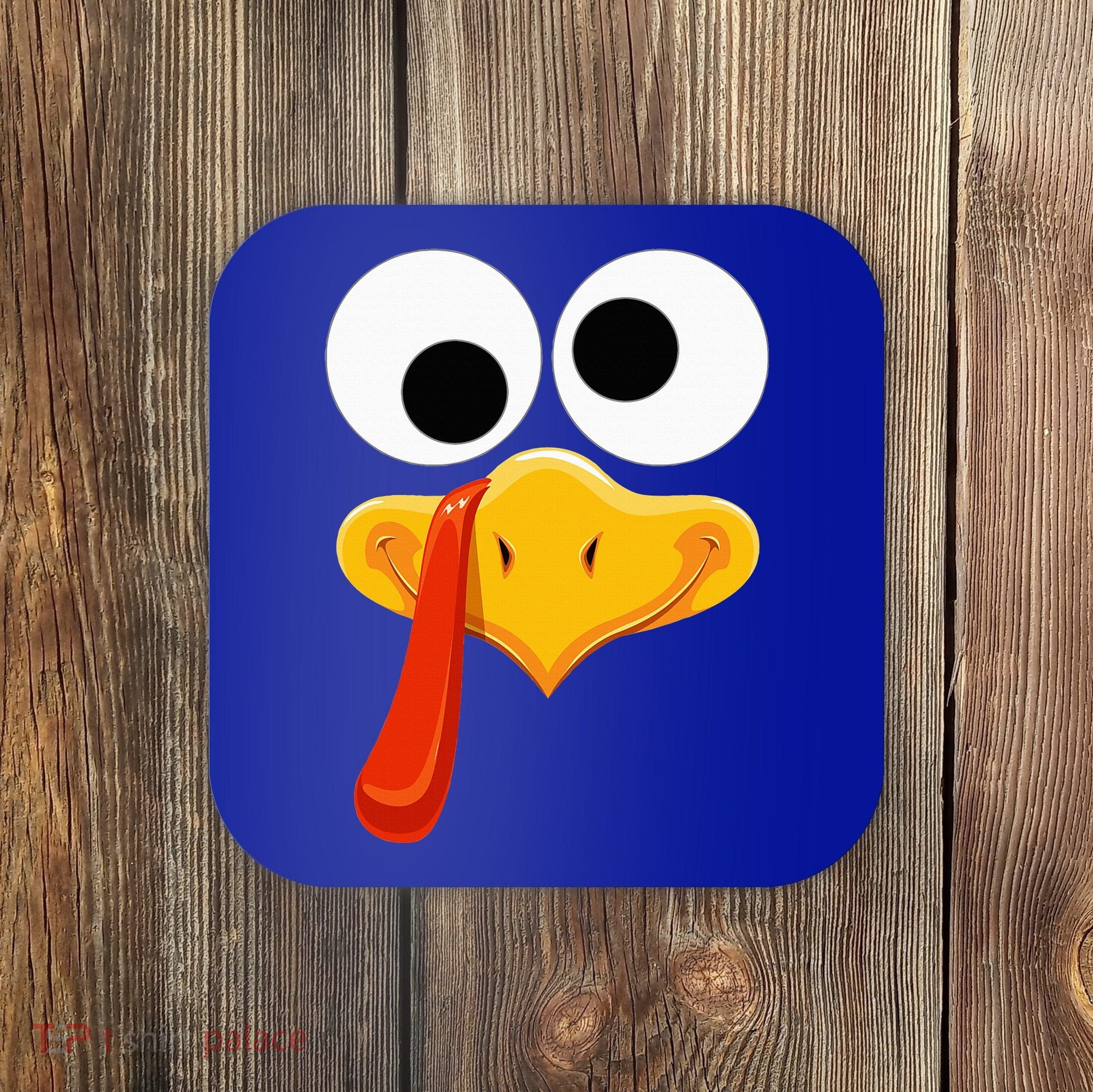 Turkey Face Thanksgiving Costume Family Outfits Matching Fun Coaster
