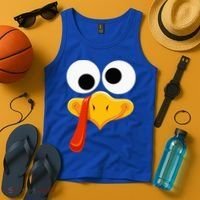 Turkey Face Thanksgiving Costume Family Outfits Matching Fun Tank Top thumb 4