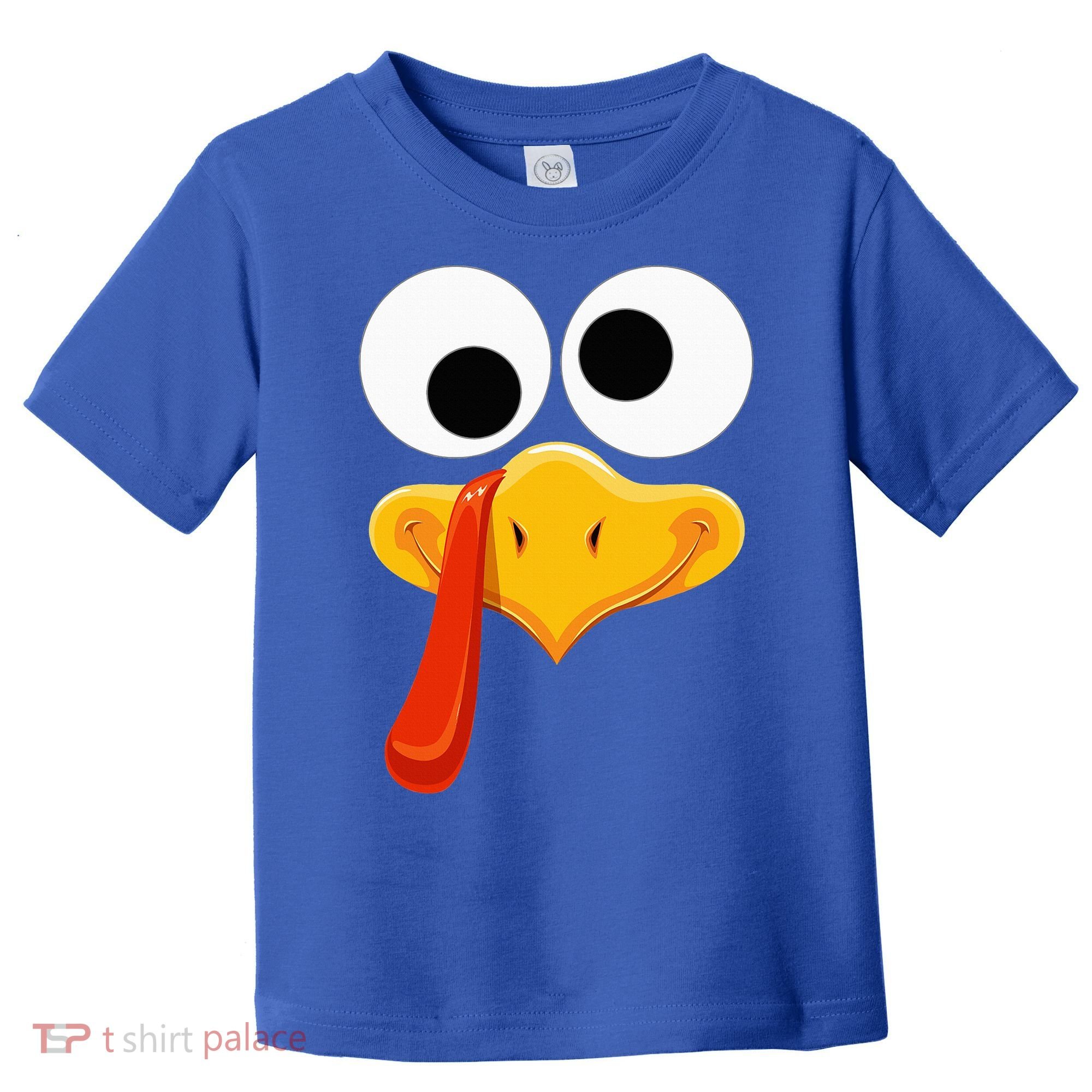 Turkey Face Thanksgiving Costume Family Outfits Matching Fun Toddler T-Shirt