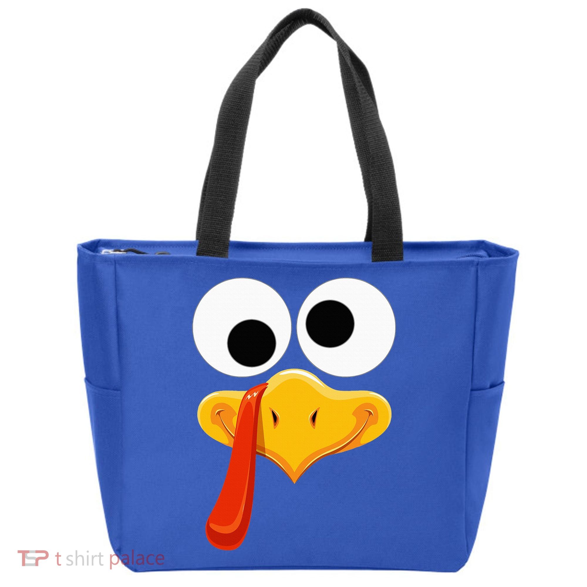Turkey Face Thanksgiving Costume Family Outfits Matching Fun Tote Bag