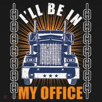 Truckers Funny Truck Driver Big Rig ILl Be In My Office Women's Tank Top thumb 5
