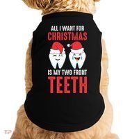 Two Front Teeth 2 Teeth Tooth Christmas My Two Front Teeth Gift Doggie Tank thumb 0