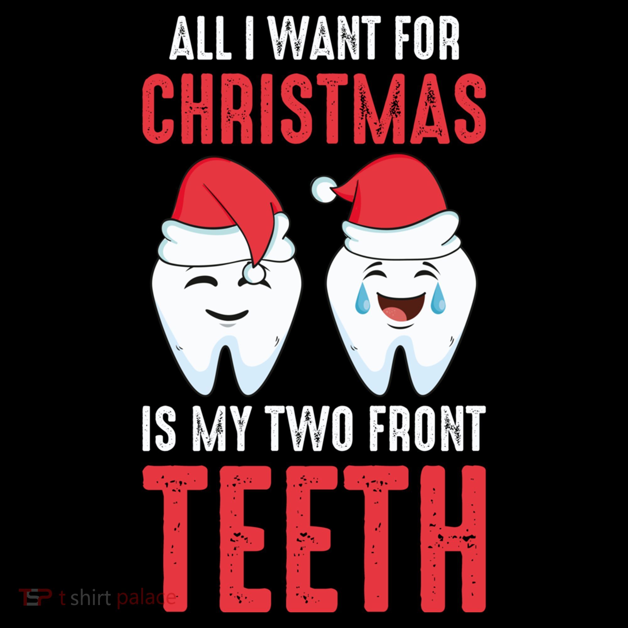 Two Front Teeth 2 Teeth Tooth Christmas My Two Front Teeth Gift Bucket Hat