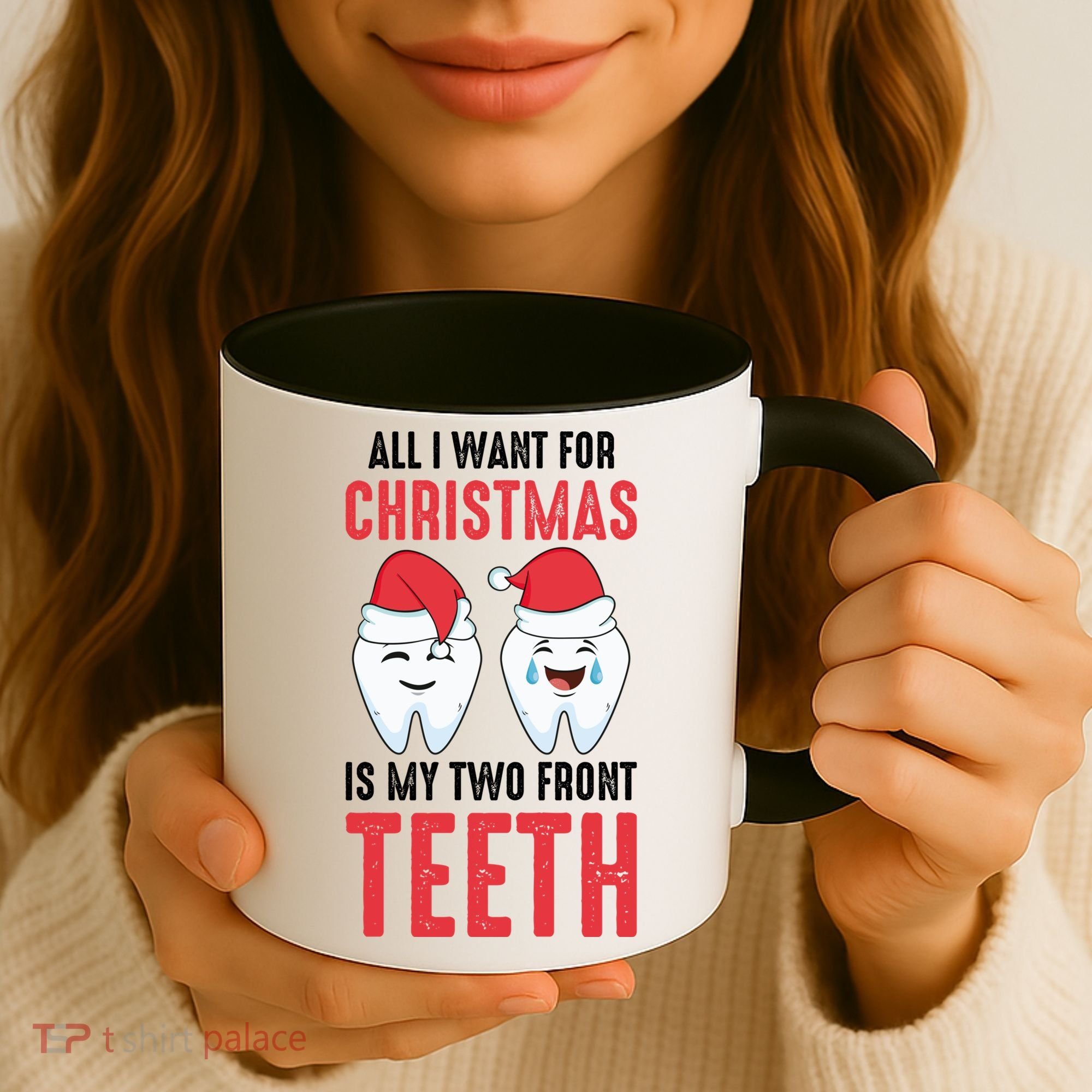 Two Front Teeth 2 Teeth Tooth Christmas My Two Front Teeth Gift Coffee Mug