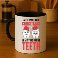 Two Front Teeth 2 Teeth Tooth Christmas My Two Front Teeth Gift Coffee Mug thumb 4