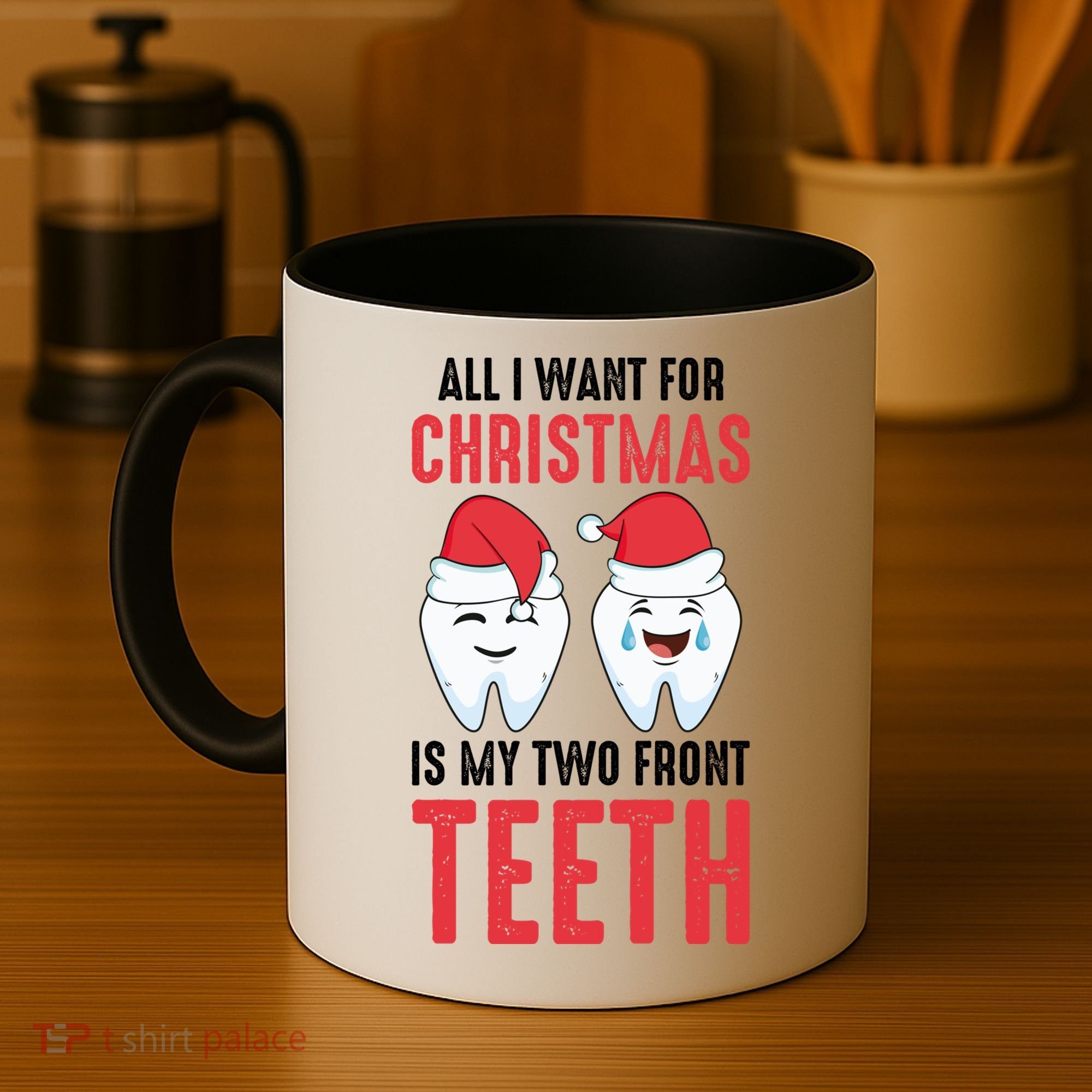 Two Front Teeth 2 Teeth Tooth Christmas My Two Front Teeth Gift Coffee Mug