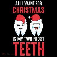 Two Front Teeth 2 Teeth Tooth Christmas My Two Front Teeth Gift Ornament thumb 1