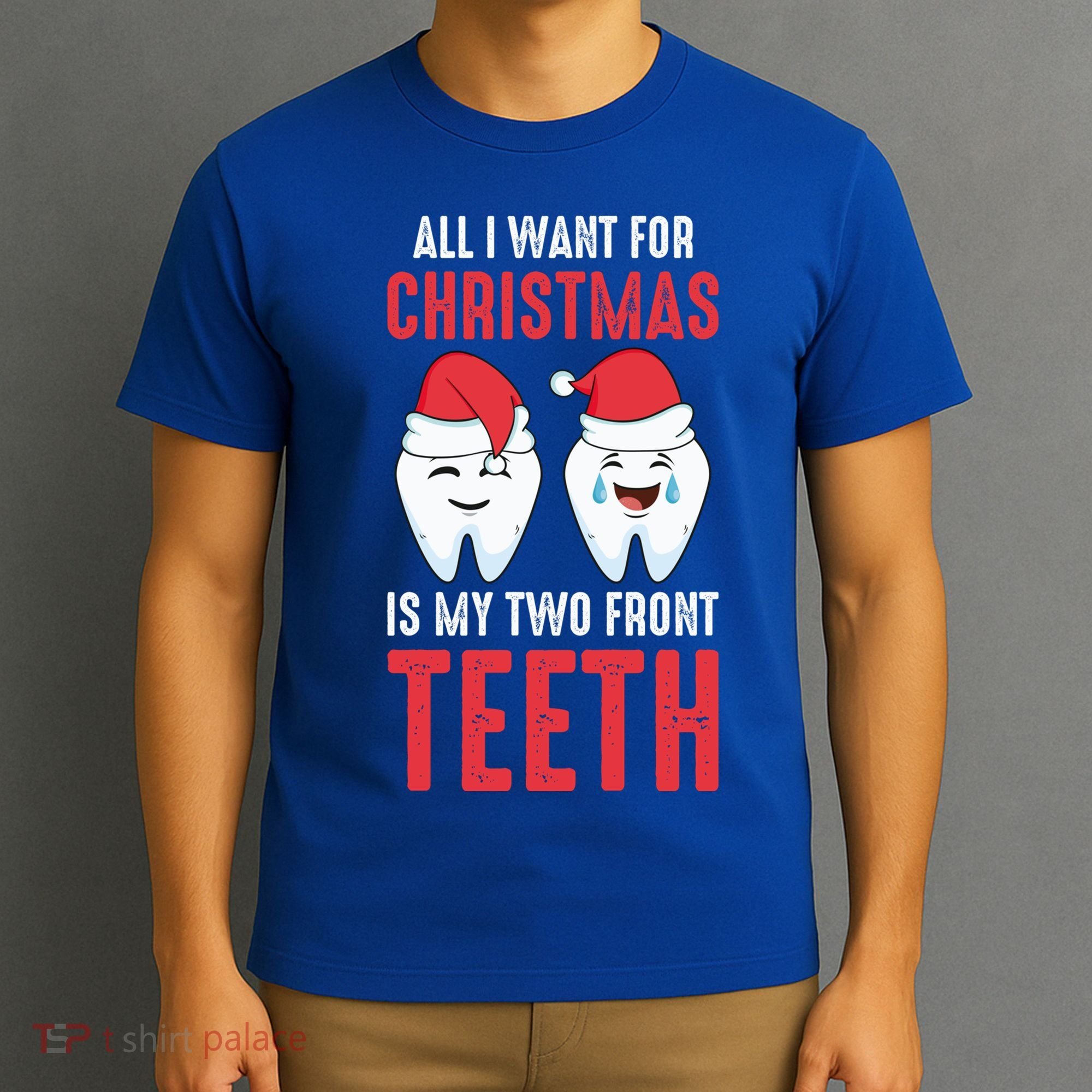 Two Front Teeth 2 Teeth Tooth Christmas My Two Front Teeth Gift T-Shirt