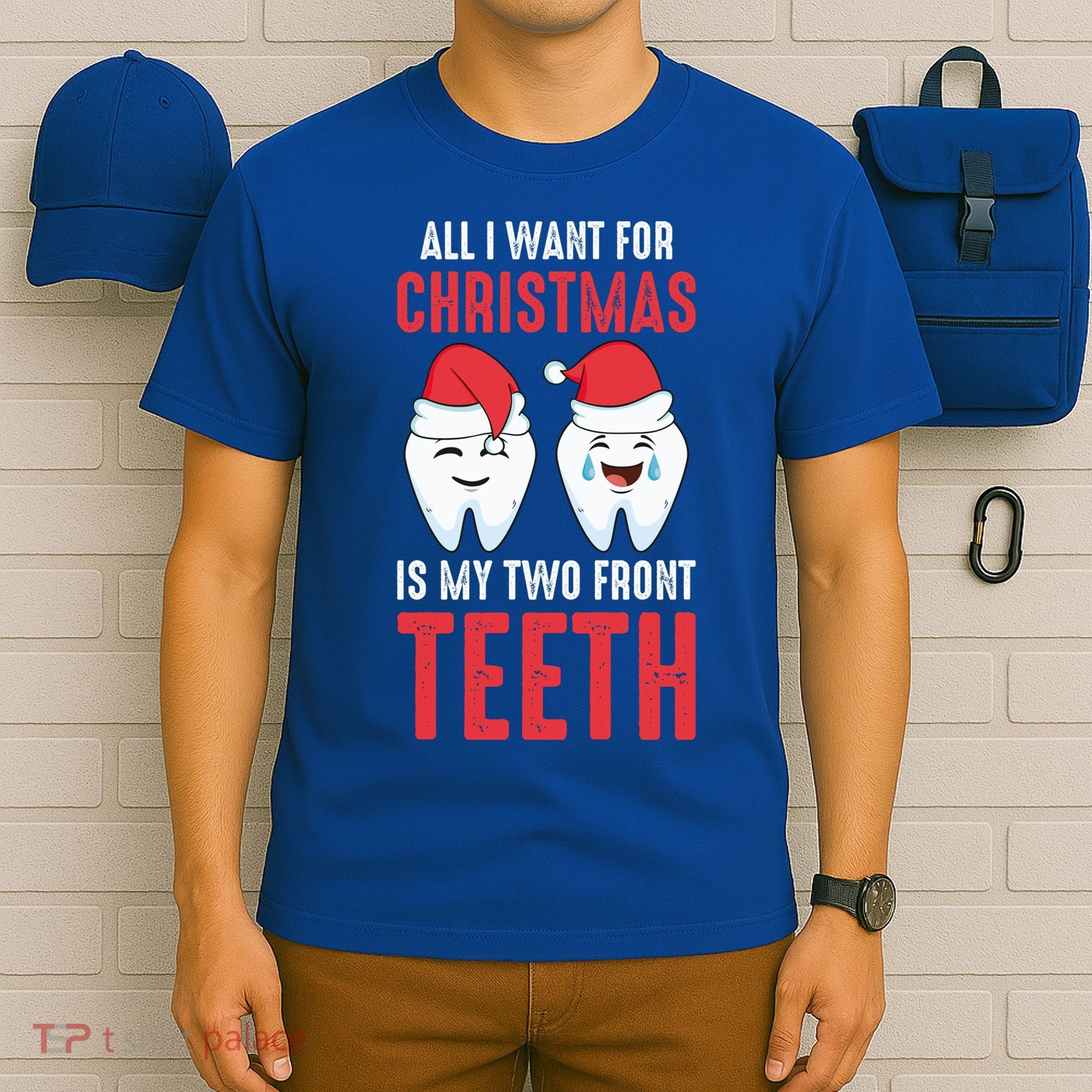 Two Front Teeth 2 Teeth Tooth Christmas My Two Front Teeth Gift T-Shirt