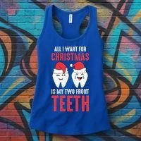 Two Front Teeth 2 Teeth Tooth Christmas My Two Front Teeth Gift Women's Tank Top thumb 3