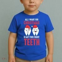 Two Front Teeth 2 Teeth Tooth Christmas My Two Front Teeth Gift Toddler T-Shirt thumb 2