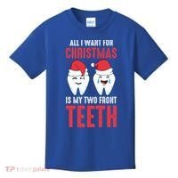 Two Front Teeth 2 Teeth Tooth Christmas My Two Front Teeth Gift Kids T-Shirt thumb 0