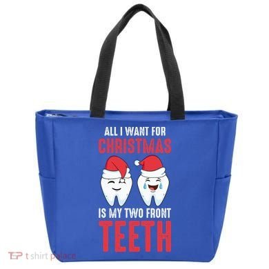 Two Front Teeth 2 Teeth Tooth Christmas My Two Front Teeth Gift Tote Bag