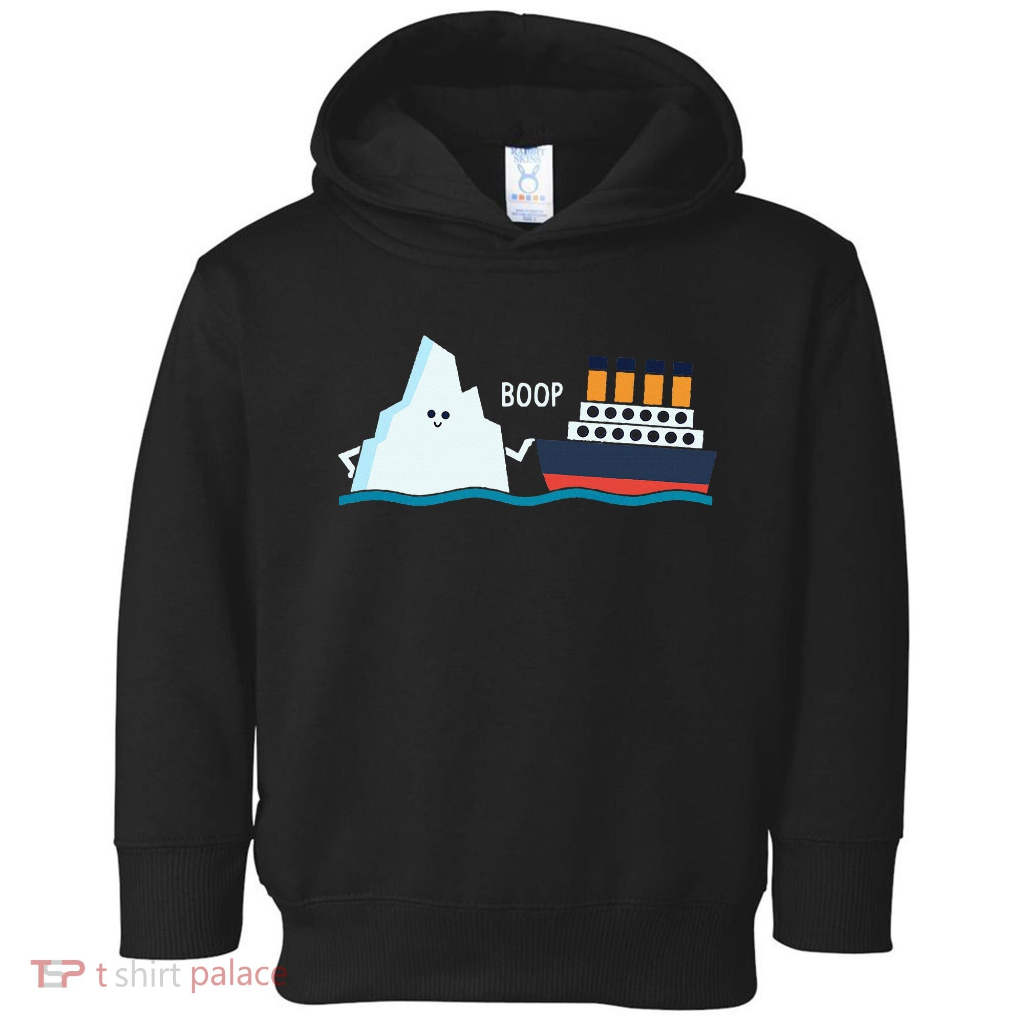 Titanic Funny Titanic And Iceberg Boop Parody For Toddler Hoodie