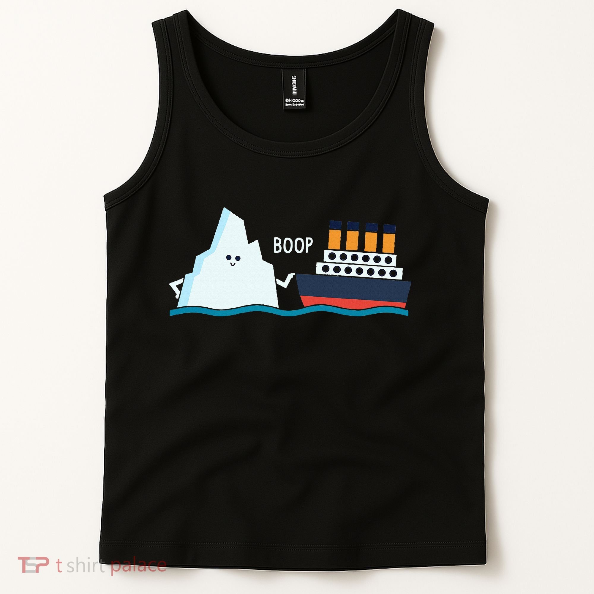 Titanic Funny Titanic And Iceberg Boop Parody For Tank Top