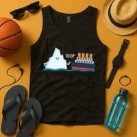 Titanic Funny Titanic And Iceberg Boop Parody For Tank Top thumb 4