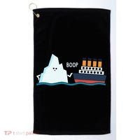 Titanic Funny Titanic And Iceberg Boop Parody For Golf Towel thumb 0