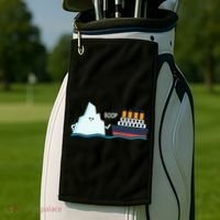 Titanic Funny Titanic And Iceberg Boop Parody For Golf Towel thumb 2