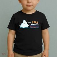 Titanic Funny Titanic And Iceberg Boop Parody For Toddler T-Shirt thumb 2