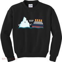 Titanic Funny Titanic And Iceberg Boop Parody For Kids Sweatshirt thumb 0
