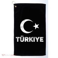 Turkish Flag Turk Bayragi Turkey Flag Turkiye Golf Towel thumb 0