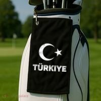 Turkish Flag Turk Bayragi Turkey Flag Turkiye Golf Towel thumb 2