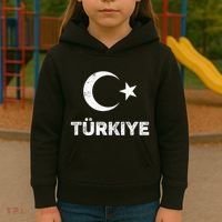 Turkish Flag Turk Bayragi Turkey Flag Turkiye Kids Hoodie thumb 3