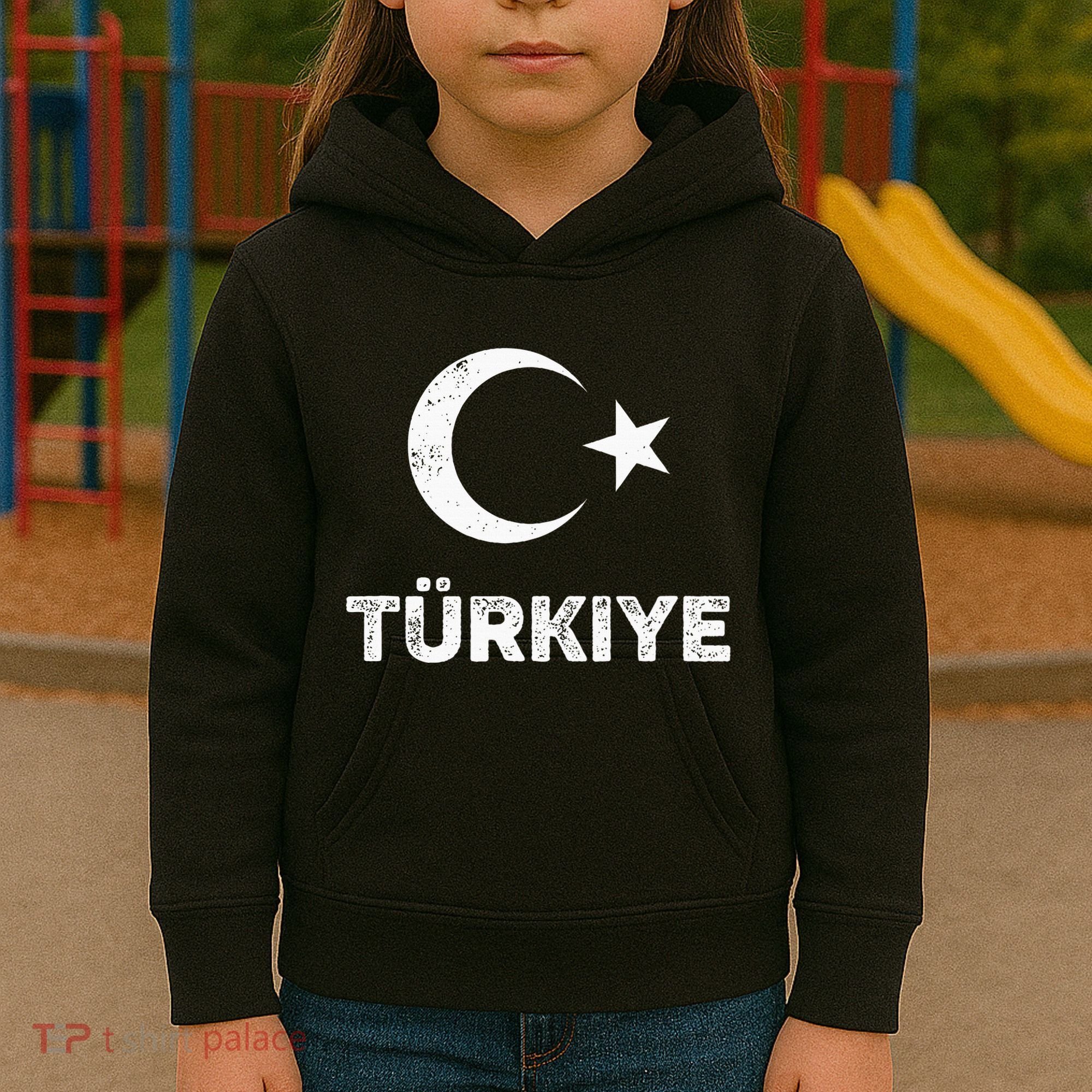 Turkish Flag Turk Bayragi Turkey Flag Turkiye Kids Hoodie