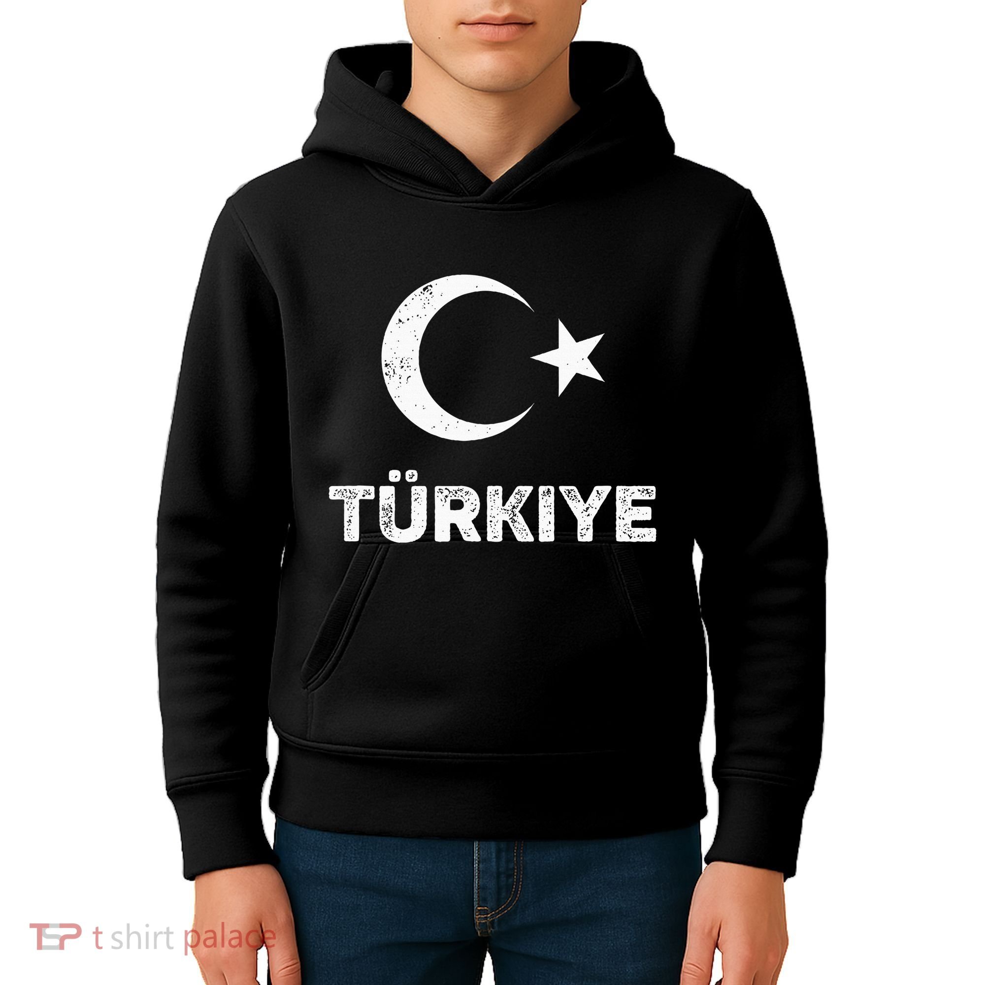 Turkish Flag Turk Bayragi Turkey Flag Turkiye Kids Hoodie