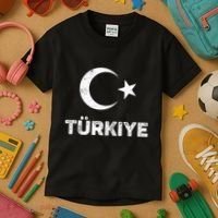 Turkish Flag Turk Bayragi Turkey Flag Turkiye Kids T-Shirt thumb 3
