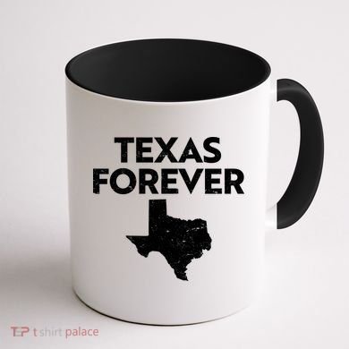 Texas Forever Texas State Coffee Mug back