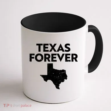 Texas Forever Texas State Coffee Mug back