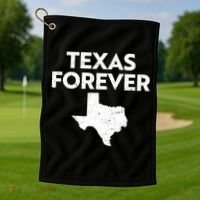 Texas Forever Texas State Golf Towel thumb 1