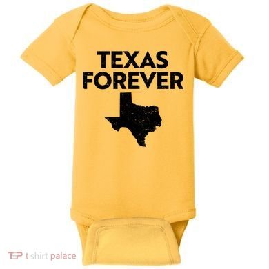 Texas Forever Texas State Baby Bodysuit