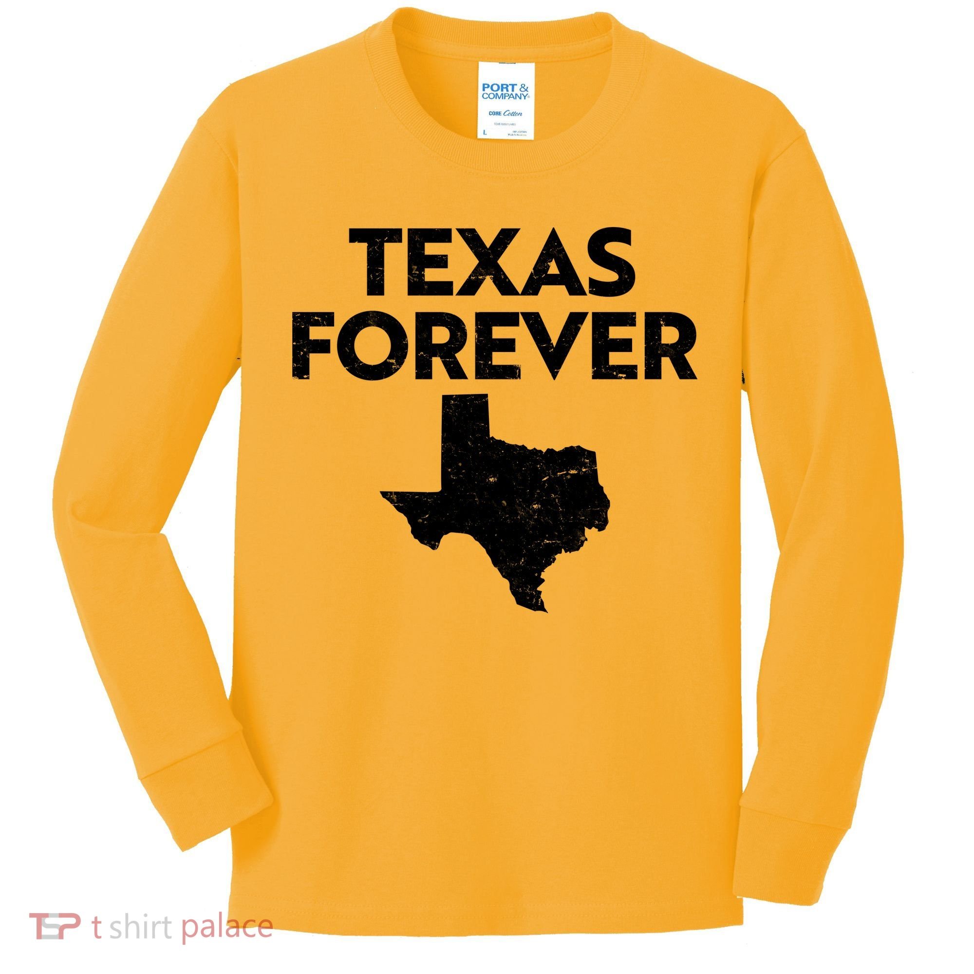 Texas Forever Texas State Kids Long Sleeve Shirt