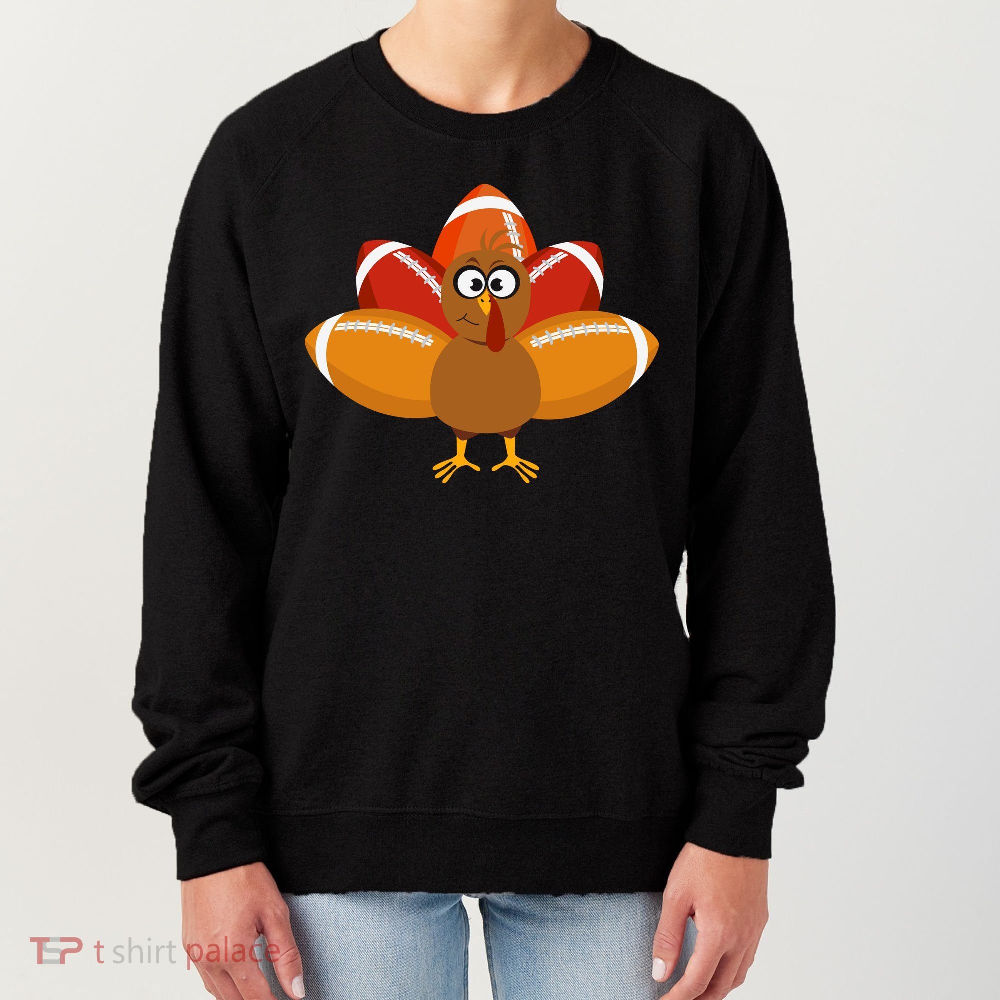 Turkey Football Thanksgiving Women's Sweatshirt