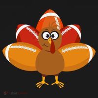 Turkey Football Thanksgiving Doggie Tank thumb 4