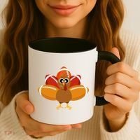 Turkey Football Thanksgiving Coffee Mug thumb 3