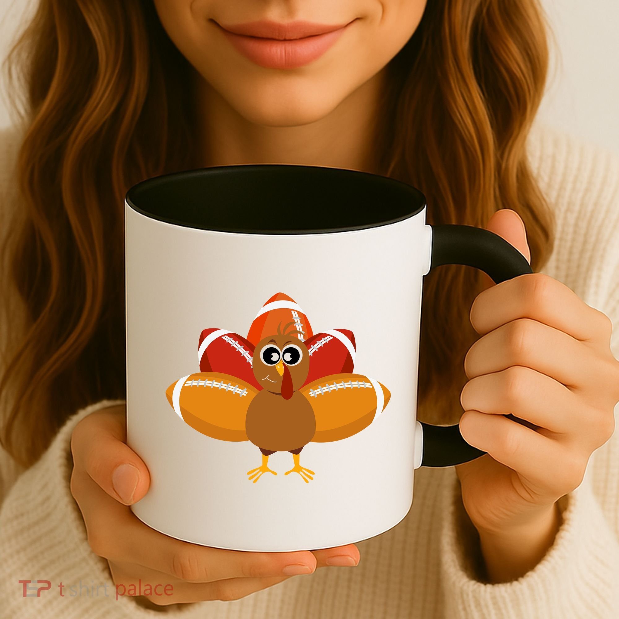 Turkey Football Thanksgiving Coffee Mug