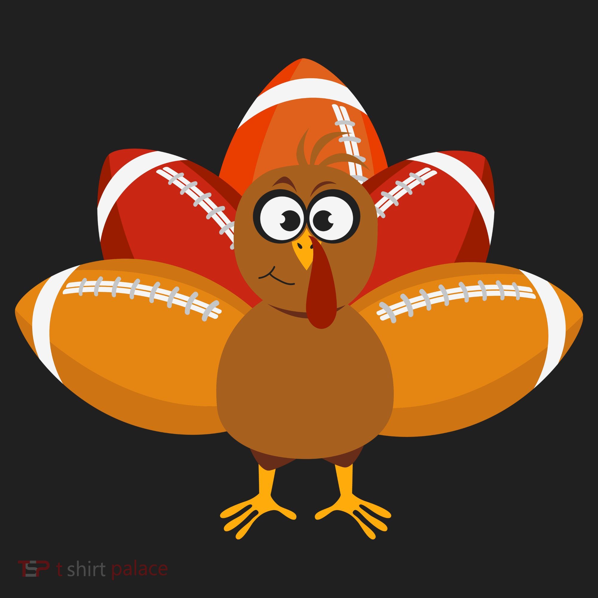 Turkey Football Thanksgiving Hat