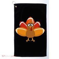 Turkey Football Thanksgiving Golf Towel thumb 0