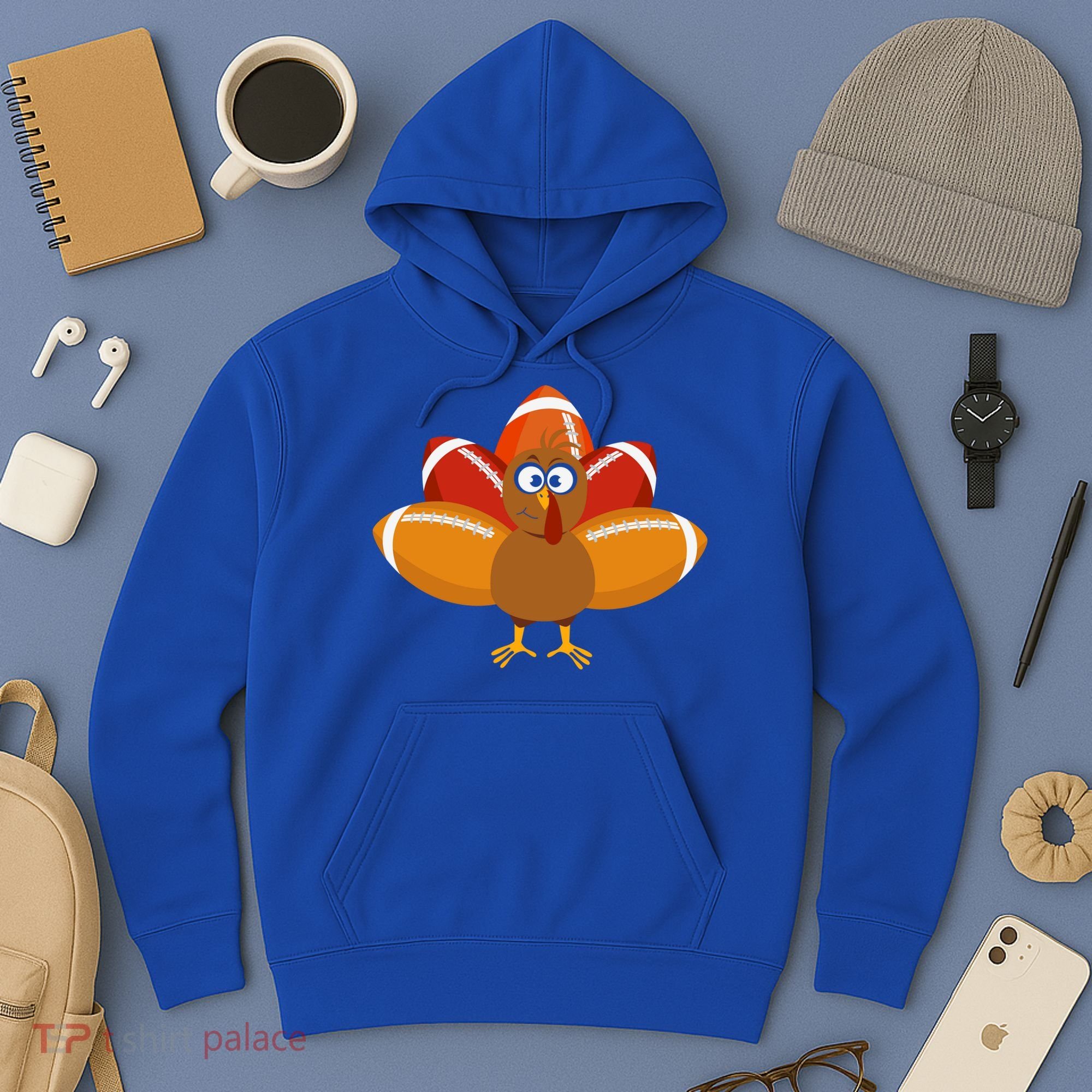 Turkey Football Thanksgiving Hoodie