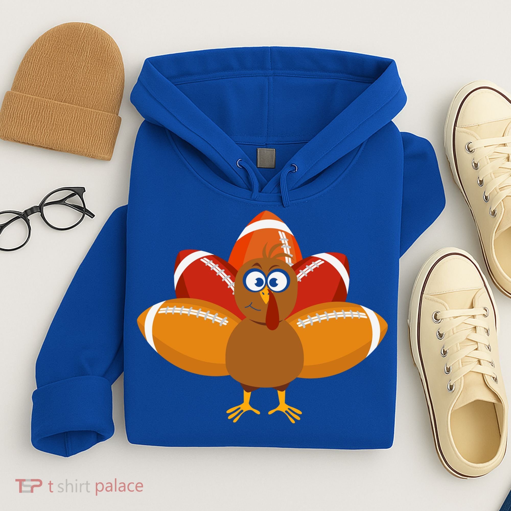 Turkey Football Thanksgiving Hoodie