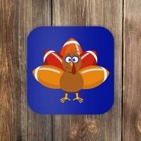 Turkey Football Thanksgiving Coaster thumb 0